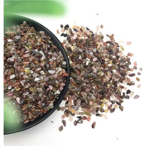 Drop Shipping 50g 3-5mm Natural Salt Source Agate Gravel Mineral Stone Crystal Energy Enhancement Natural Stones and Crystals