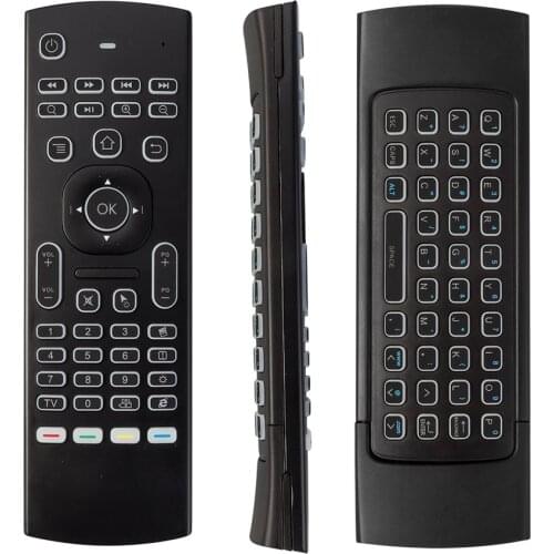 MX3 MX3L Backlit 2.4G Wireless Voice Remote Control IR Keyboard backlight MX3 Air Mouse for Android TV box X96 Mini H96 Max A95X