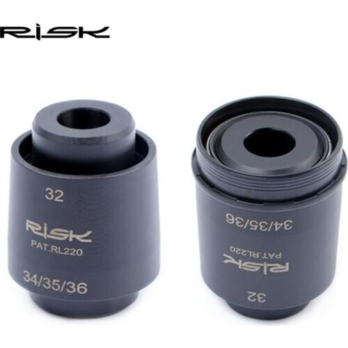 RISK 4 in 1 Mountain Bicycle Front Fork Dust Seal Tool For Inner Tube 32/34/35/36mm MTB Bike Suspension Front Fork Oil Seal Tool