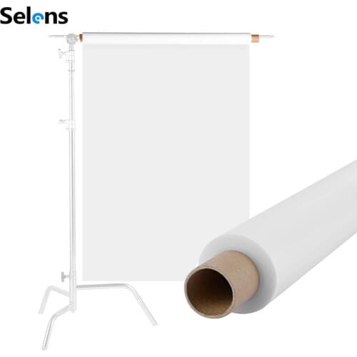 Selens 1.2x18m Diffusion Filter Lighting Gel Photography White Diffusion Softlight Paper Sheet Roll for Photo Studio Product