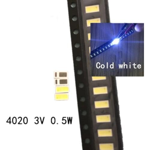 AOT LED Backlight 0.5W 3V 4020 48LM Cool white LCD Backlight for TV TV Application 4020C-W3C4 500pcs