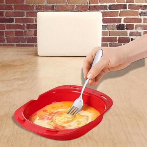 Omelette Maker Environmentally Friendly Durable Silicone Omelet Tool Microwave Oven for Cooking Plates