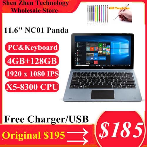 Hot Sales 11.6 INCH 4GB DDR+128GB Windows 10 Tablet PC NC01 CPU 8300 With Pin Docking Keyboard HDMI -Compatible Dual Cameras