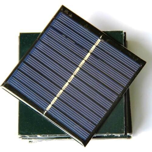 BUHESHUI 0.8W 5V Solar Cell DIY Solar Panel Modul For 3.7V Battery Charger System Polycrystalline 84*84mm 10pcs Free shipping