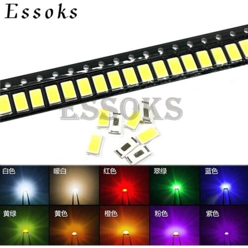 100PCS 5730 5630 LED 0.2W 0.5W Ice Blue Red Yellow Green Warm White Purple Pink SMD light emitting diode high bright quality