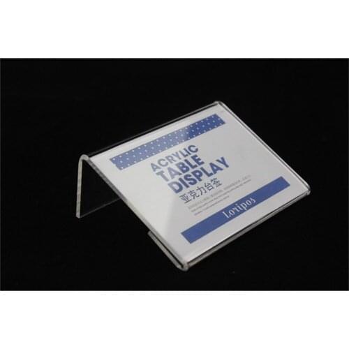 10X8cm acrylic desk table tablet stands sign banner name card showing stand acrylic price list label menu holder