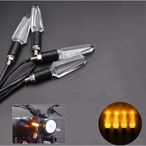 2pcs LED Motorcycle Transparent Turn Signal Indicator Light For YAMAH YS 150 TMAX 530 TDR 850 FR6N MT10 C8 FAZER8 Accessories