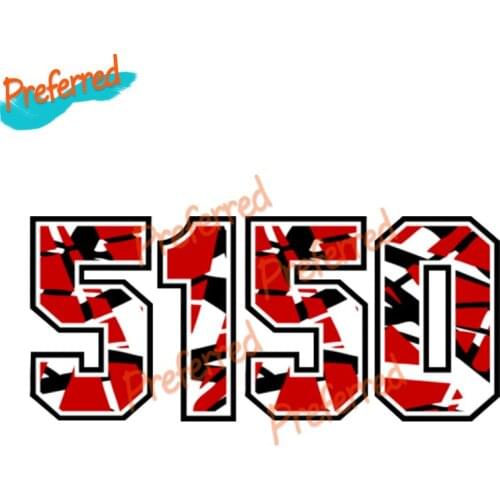 5150 Car Stickers Cover Scratches Decal Motocross Racing Laptop Helmet Trunk Wall Vinyl Car Sticker Die Cutting