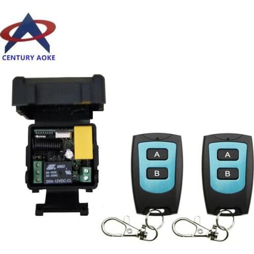 AC 220 V 1 CH RF mini Wireless Remote Control 1 piece Receiver & 2 piece Transmitter Lamp Light LED Bulb Power