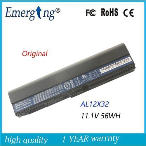 11.1V 56WH Original Laptop Battery for acer Aspire One 725 756 V5-171 C710 V5-171 AL12A31 AL12X32