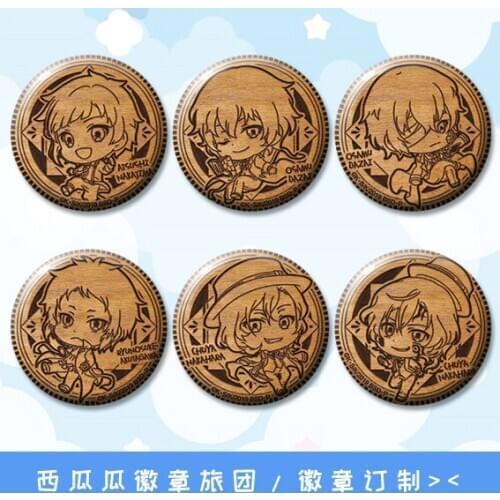 Anime Bungo Stray Dogs Ranpo anime badge 58mm Brooch Edogawa Ranpo Akutagawa Round Pins Buttons