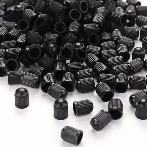 AUTO 100PCS HR168 Tubeless Tyre Wheel Stem Air Valve Caps Car Tire Valve Caps Auto Truck Bike MTB Dust Dustproof Caps