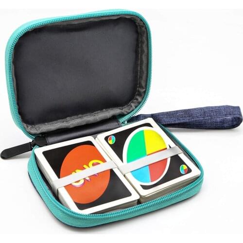 For Travel Carrying UNO Case Compatible Card Game Card Package Key Case Digital Product,Headphone Wire Storage Bag (No card)
