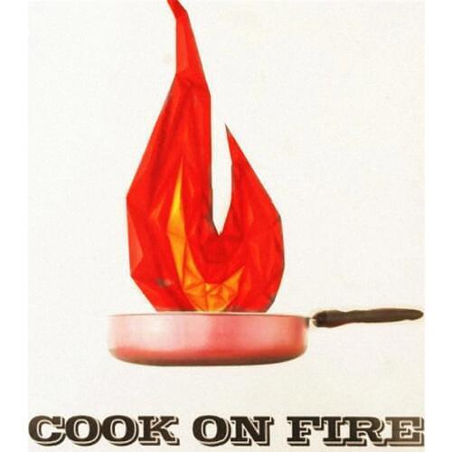 Cook On Fire - stage Magic Tricks Wok out of the pigeon Magic Close Up mentalism Magic Props 81357