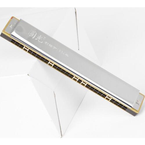28 Holes Wide Diapason Key of C Tremolo Harmonica Musical Instruments Mouth Harmonica Tremolo 21*3.1*2.5cm