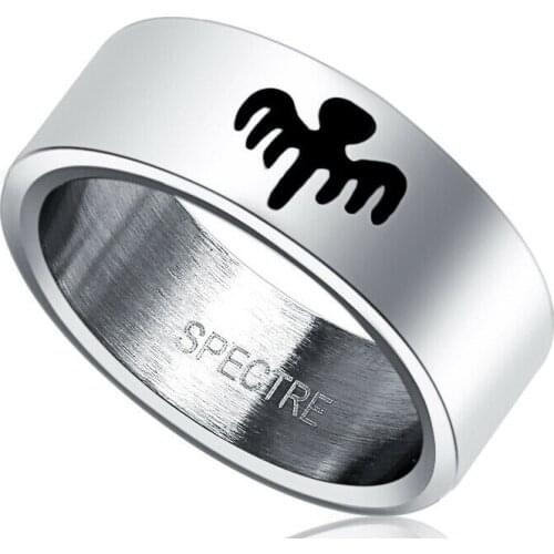 Movie 007 Spectre James Bond Insignia Ring Stainless Cosplay Jewelry Gift
