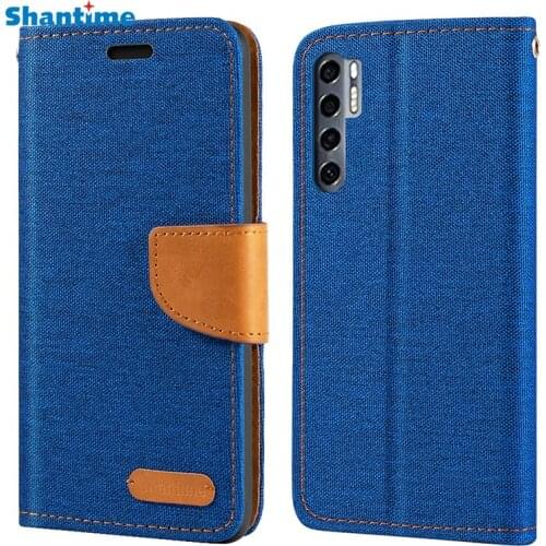 Oxford Leather Wallet Case For TCL 20 Pro 5G With TPU Soft Back Cover Magnet Flip Case For TCL 20 Pro 5G
