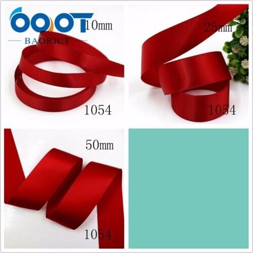 OOOT BAORJCT 182073 10/25/50mm 10 yards Solid color printed Polyester ribbon,Clothing accessories,DIY jewelry wedding package