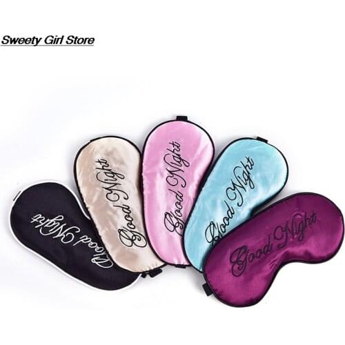 Sleeping Mask Eye Band Cover Silk Sleep Dream Mask Goggles Imitation Silk For Women Men Rest Travel Smooth Fashion Nap Blindfold