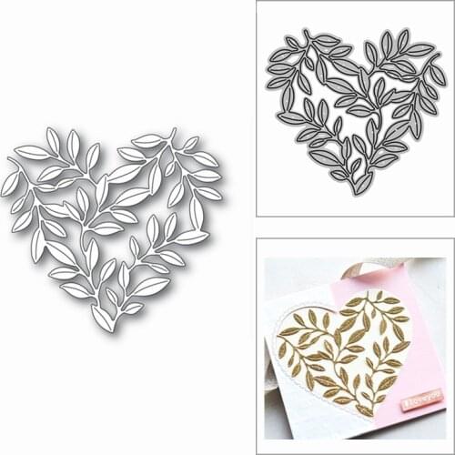 2020 Thanksgiving New Leafy Heart Metal Cutting Dies for DIY Scrapbooking and Card Making Decoration Embossing Craft No Stamps