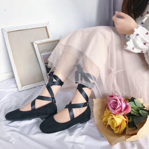 2020 Round Sweet ballet Flats Women Shoes Loafers Women Spring Slip On Womens Female Moccasins Shoes slip on loafers U15-25