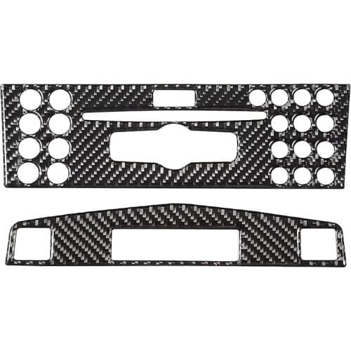 Center Console Panel Trim,Carbon Fiber Center Console Navigation Panel Fit for Mercedes Benz C Class W204 2005-2012