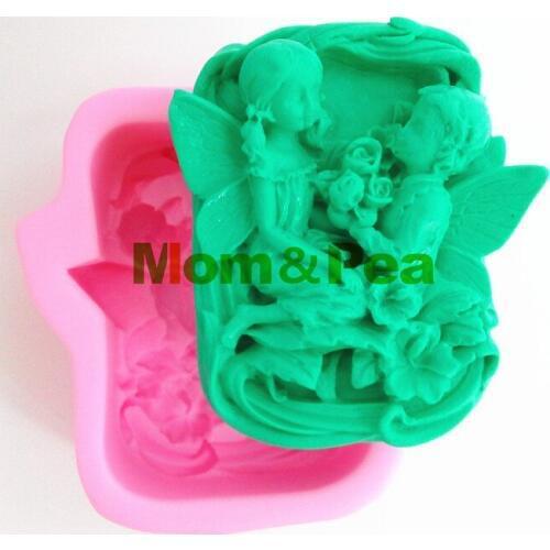 Mom&Pea 0393 Free Shipping Proposal Silicone Soap Mold Cake Decoration Fondant Cake 3D Mold Food Grade Silicone Mould