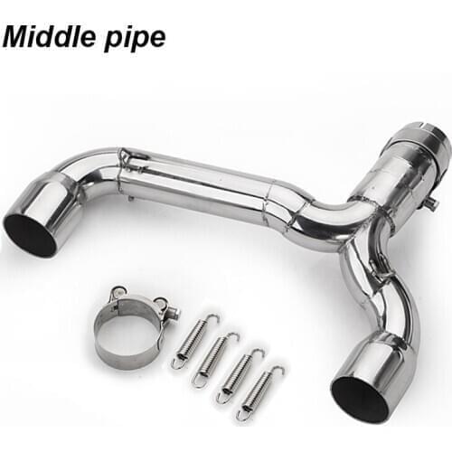 For Suzuki GSR400 GSR600 Motorcycle Exhaust MID Link Pipe Motorbike BK GSR 400 600 Middle Link Pipe Connector tube BK400 BK600