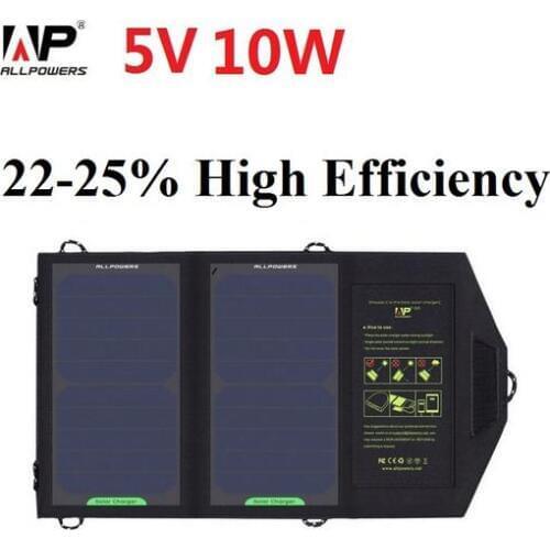 Solar charger 10W Sunpower high effencicy solar panel charger for cellphone,Iphone,Ipad mini,Galaxy S6 and More