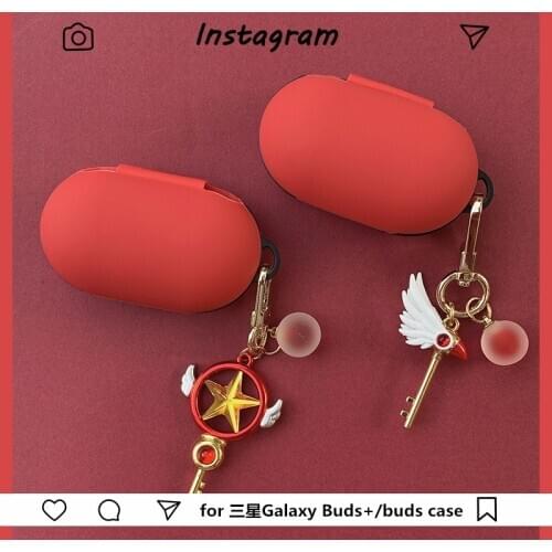 Cute Cartoon Silicone Cover for Samsung Galaxy Buds / Buds+ Plus Case Bluetooth Earphone Case Wireless Headset Headphone Box Bag