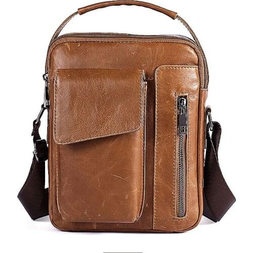 Leather For Messenger Genuine Men Sling Bag Mens Bags Soft Zipper Belt Transparent Sac A Main Femme De Marque Luxe Cuir Hot