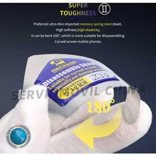 MECHANIC X10 3D Ultra Thin Steel Disassemble Sheet Curved Screen Openning Tool for Mobile Phone Repair Tool