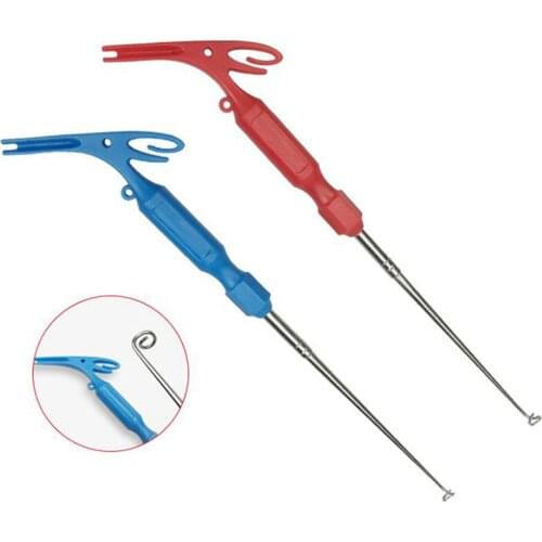 Fishing Universal Fly Nail Knot Tying Tools Hook Remover Quick Knot Tying Loop Knot Tyer Tool And Carabiner Clip Pesca