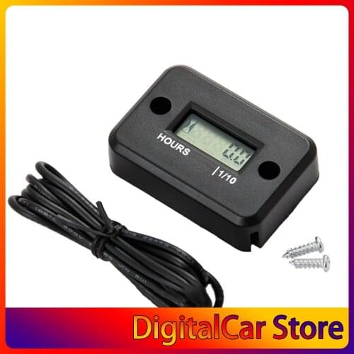 General Use Waterproof Digital Tachometer Counter Hour Meter For Marine ATV Snowmobile Motor Bike For 2/4 Stroke Gas Engine