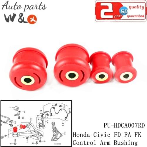 Control Arm Bushing For Honda Civic FA FD FK 06-no Suspension Oscillating Arm Bushing Kit Polyurethane