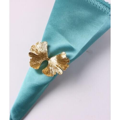 1pcs New vintage maple leaf napkin buckle Red bronze leaf napkin ring Forest series wedding napkin ring