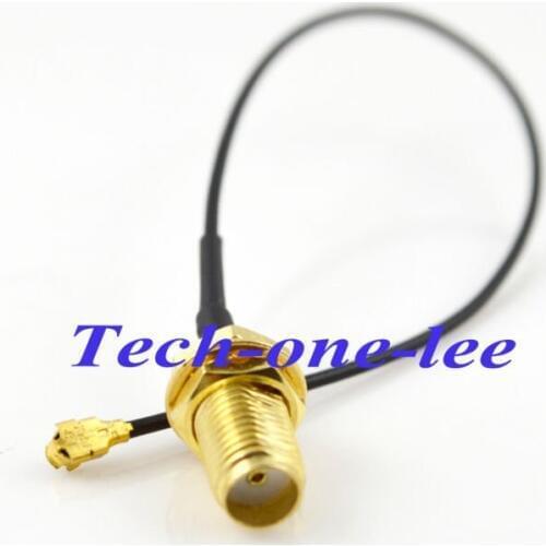 30pcs/lot Mini PCI U.FL to SMA connector Antenna WiFi Pigtail Cable IPX to SMA extension