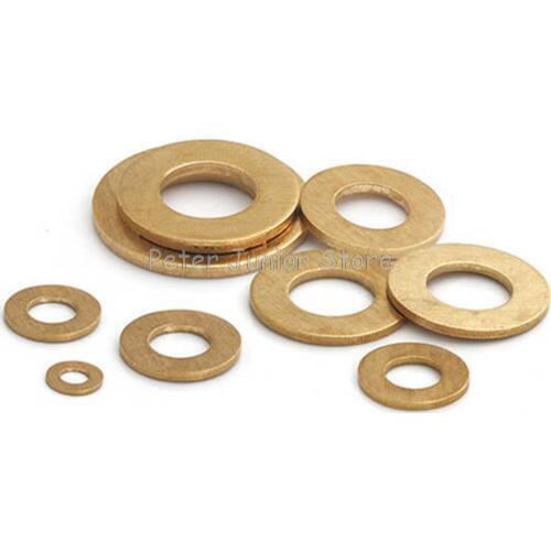 50Pcs Sheet Metal Collar Brass M2 M2.5 M3 M4 M5 M6 M8 Flat Washer GMN