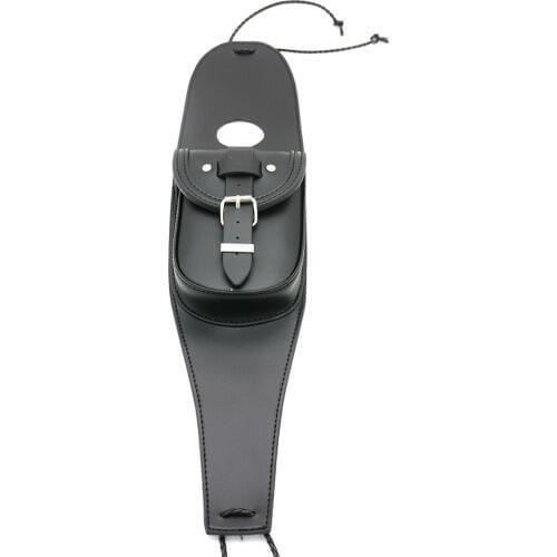 Black Motorcycle Gas Tank Dash Console Center Pouch Bag Leather fit for Harley Sportster XL 883 1200