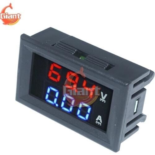DC 100V 10A Digital Voltmeter Ammeter LED Dual Digital Display Amp Volt Voltage Current Meter Gauge Tester Panel for Car