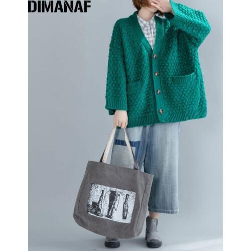 DIMANAF Women's Knitted Cardigans