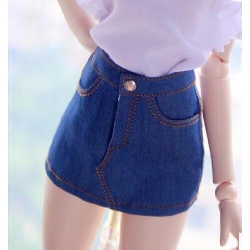 NEW BJD Doll Clothes denim skirt for 1/3 1/4 1/6 MSD YOSD SD DD Short skirt dress Doll accessories