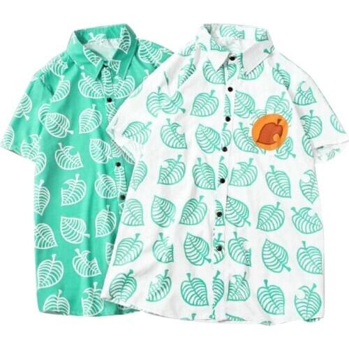 Hot Game Animal Costumes Crossing T Shirt Shirts Summer Women Mens Tom Nook Cosplay T-shirt Short Sleeve Tops For Adult Kids