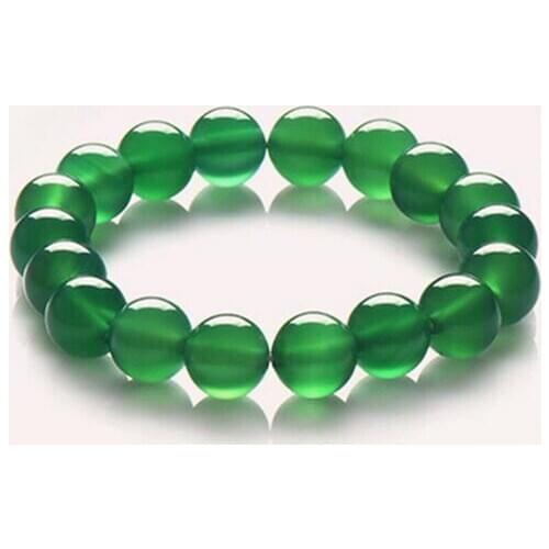 Pretty Fashion Free Shipping 10mm Dragon Veins Round Beads Bangle Elastic Bracelet