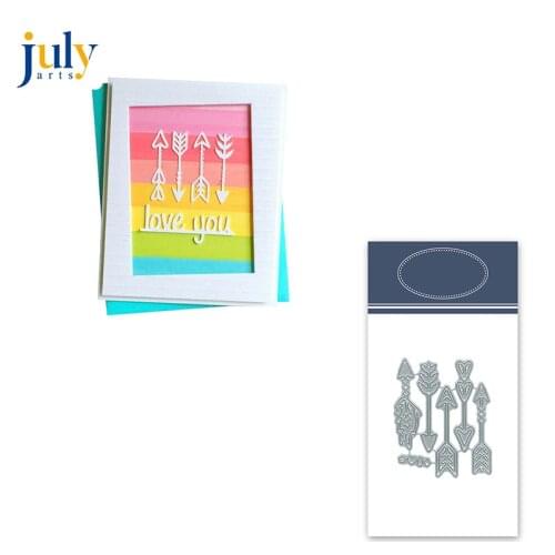 Julyarts Cupid Arrow Metal Cutting Dies Heart Dies Scrapbooking DIY Scrapbook Decoratieve Embossing Decoratie Craft