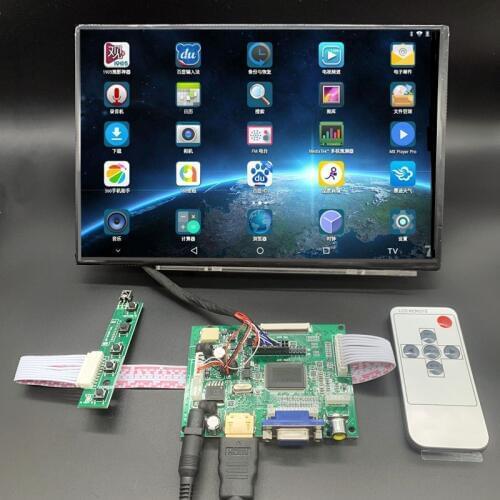For Raspberry Pi Banana/Orange Pi mini computer IPS LCD Screen Display Monitor with Remote Driver Control Board 2AV HDMI VGA
