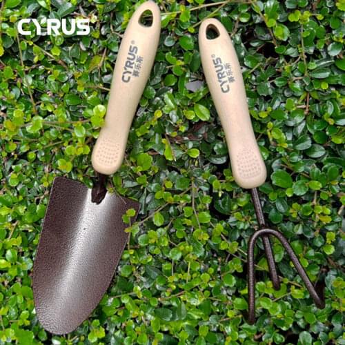 Garden Tool Sets Cultivating Planting Trowel Cultivator Shovels Spades Carbon Steel Plastic Wood Handle Transplanter
