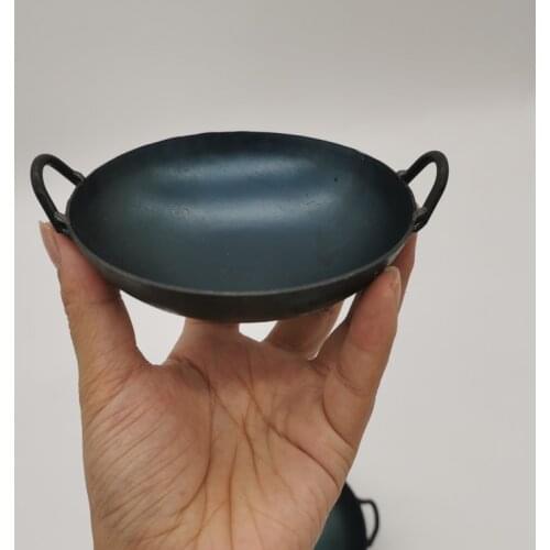 Mini Kitchen Small Iron Wok 8.5cm/9.5cm/10.5cm/12.5cm