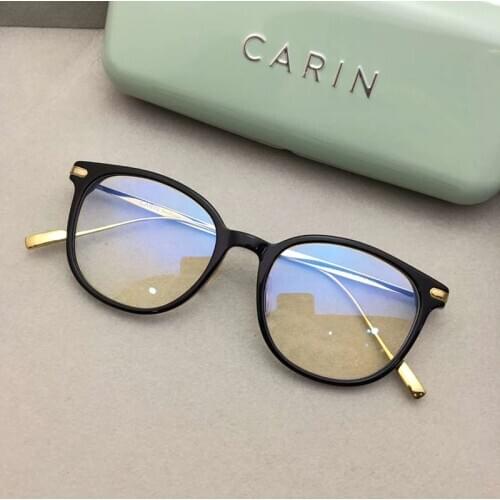 High Quality Pure Titanium Glasses Frame Men Women Fashion Retro Round Circle Eyeglasses Acetate Prescription Oculos De Grau
