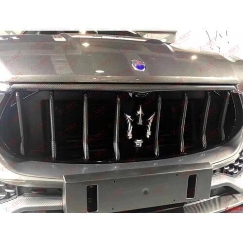 Z-ART carbon fiber front grille for Maserati Levante carbon trim parts for Levante 2017-2019 carbon fiber front grille trim